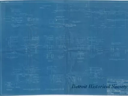 Blueprint - Detroit Boat Yard -
Modification of Existing Facilities;
Profile and Details