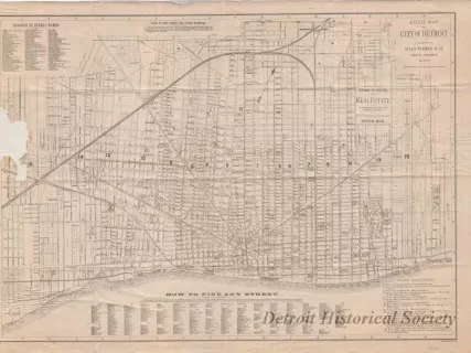Map - Guide Map of the City of Detroit