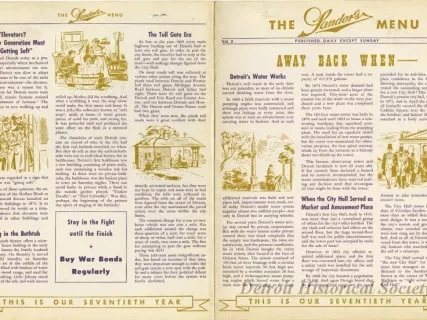 Menu - The Sanders Menu, Vol. 2, No. 7