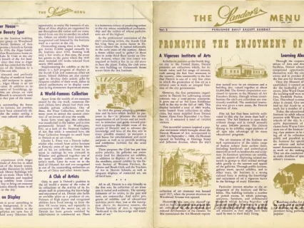 Menu - The Sanders Menu, Vol. 3, No. 1