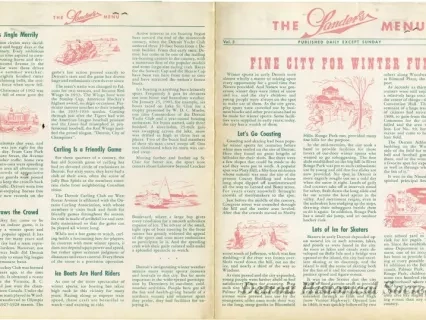 Menu - The Sanders Menu, Vol. 3, No. 3