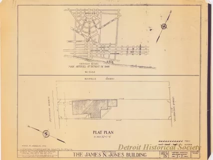 Blueprint - The James N. Jones Building [Moross House]