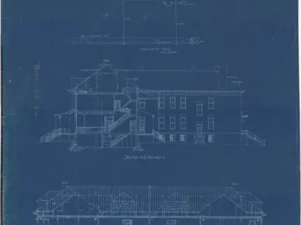 Blueprint - Two Company Barracks
[Building No. 308 & 311]