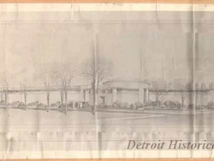 Drawing, Architectural - Museum for the Detroit Historical Commission