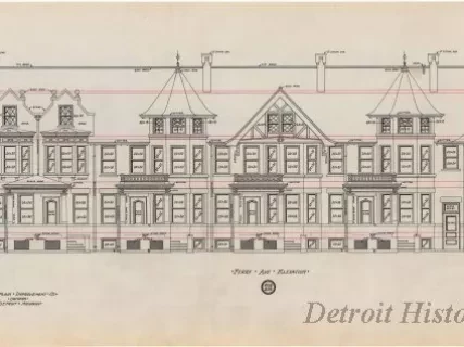 Drawing, Architectural - Ferry Avenue Elevation