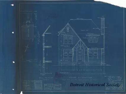 Blueprint - Front Elevation