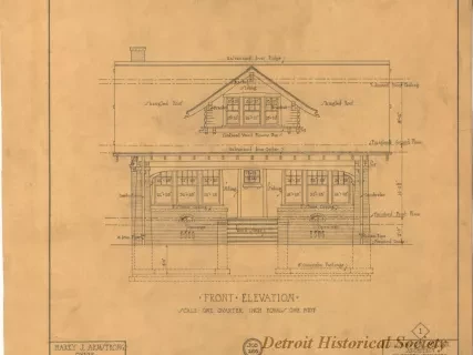 Drawing, Architectural - Front Elevation