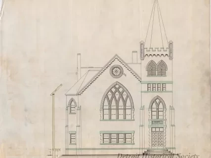 Drawing, Architectural - Front Elevation, Side Elevation