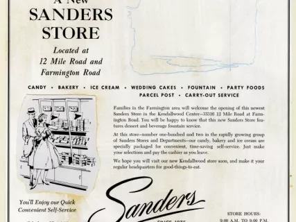 Layout - Fred Sanders New Store Ad No. 50