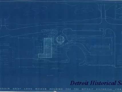 Blueprint - Dossin Great Lakes Museum Building for the Detroit Historical Commission