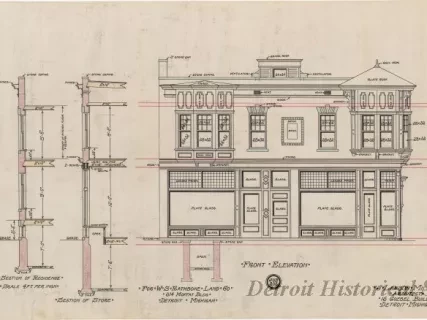 Drawing, Architectural - Front Elevation,
Street Side Elevation