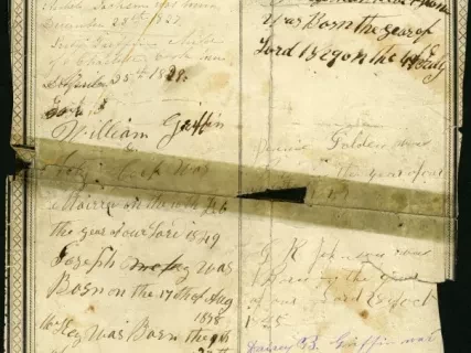 Register, Family - Family Record