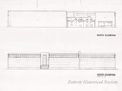 Drawing, Architectural - North Elevation,
South Elevation