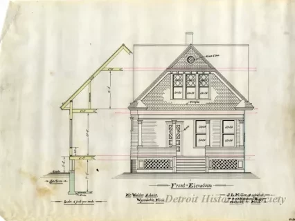 Drawing, Architectural - Front Elevation