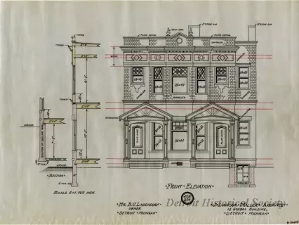 Drawing, Architectural - Front Elevation