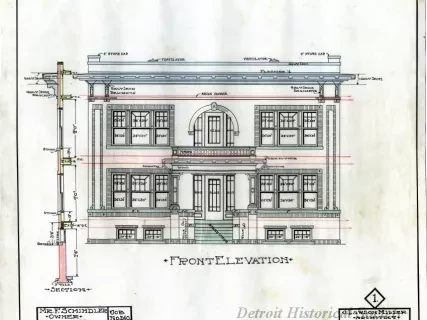 Drawing, Architectural - Front Elevation