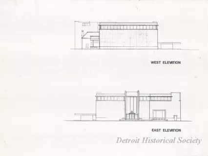 Drawing, Architectural - West Elevation,
East Elevation