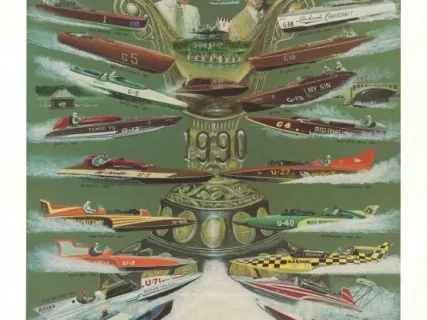 Poster - 75th Anniversary - Detroit APBA Gold Cup