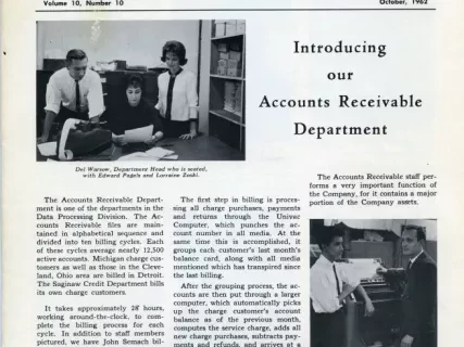 Newsletter - WE Winkelman Employees, vol. 10, no. 10
October, 1962