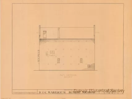 Blueprint - D. & C. Warehouse, Detroit, Michigan