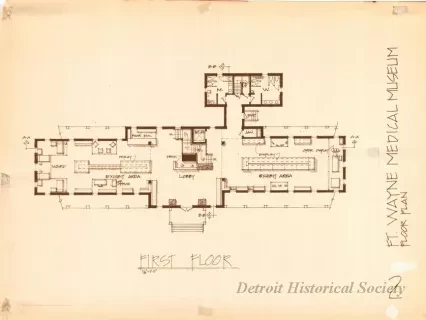 Blueprint - Ft. Wayne Medical Museum,
Floor Plan