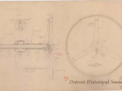 Drawing, Technical - Steering Wheel Layout