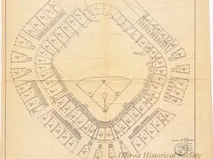 Blueprint - Briggs Stadium, Detroit, 22 June 1950