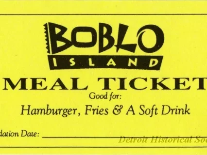 Ticket, Meal - Meal ticket