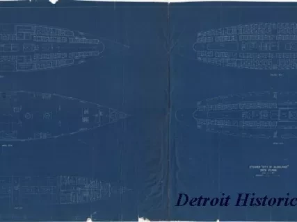 Blueprint - Steamer City of Cleveland, Deck Plans