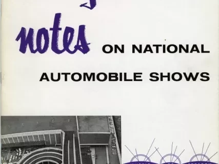 Booklet - Background Notes on National Automobile Shows
