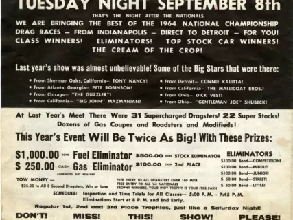 Advertisement - Nationals All Star Meet!
World Championship Drag Races!!