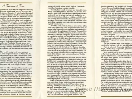 Brochure - Welcome to the Largest Movies Theatre in the Country...