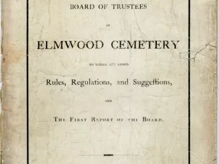 Report - Second Report of The Board of Trustees of Elmwood Cemetery (From July 6, 1850, to October 9, 1857).