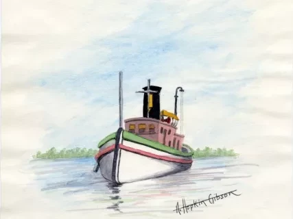 Painting - Tug C.A. Lorman-Detroit, August 23, 1902