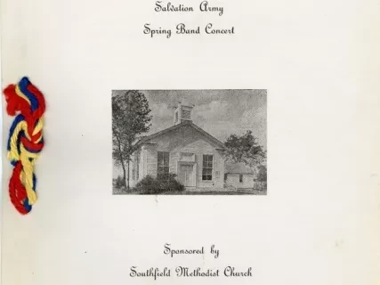 Program, Concert - Detroit Citadel Band Salvation Army Spring Band concert sponsored by Southfield Methodist Church