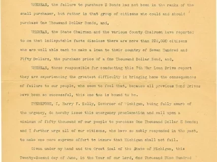 Proclamation