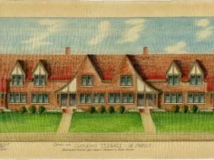 Drawing, Architectural - Design for Oakman Terrace - 18 Family,
Schaefer Road Between Warren & Ford Road
