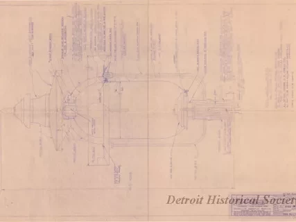 Blueprint - Fort Wayne Luminaire,
Fort Wayne Historical Museum,
Detroit, Michigan