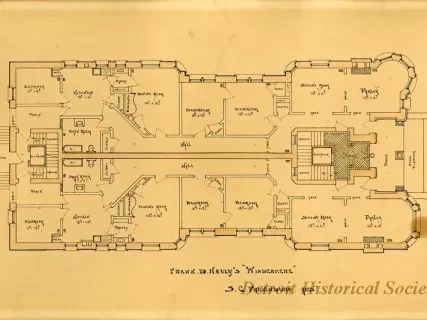 Drawing, Architectural - Frank D. Hovey's "Windermere"