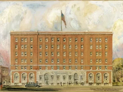 Painting - Young Men's Christian Association The St. Antoine Street Branch