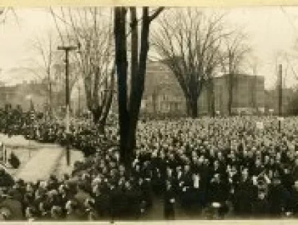 Print, Photographic - Ceremony of "Turning the Sod" of the New Masonic Temple