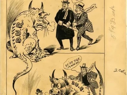 Cartoon - Then and Now, or a glimpse into the kaleidoscope of Reform