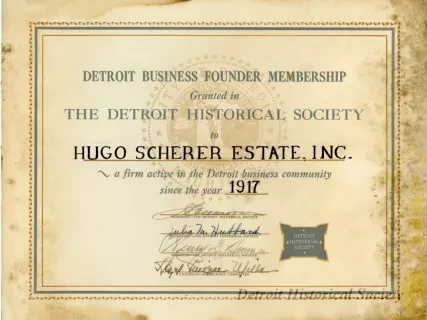 Certificate, Membership