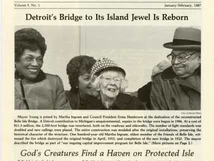 Newsletter - Friends of Belle Isle News, Vol. 9, No. 1