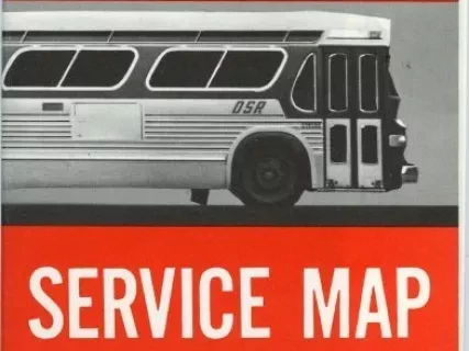 Map - Department of Street Railways Service Map