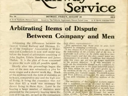 Newsletter - Electric Railway Service, No. 14