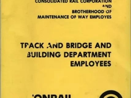 Agreement - Agreement Between Consolidated Rail Corporation and Brotherhood of Maintenance of Way Employes, Track and Bridge and Building Department Employees