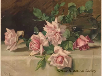 Lithograph - New Year's Greeting - The Detroit Journal Carrier