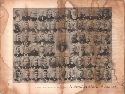 Print - Bank Officers Detroit, Michigan, 1896