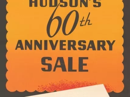 Poster - Hudson's 60th Anniversary Sale - Basement Store
